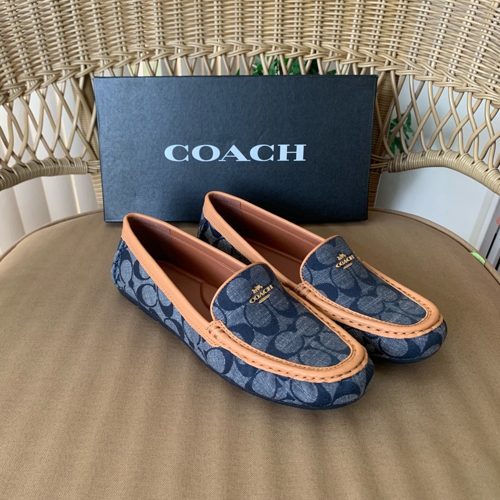 NWT Coach Marley Driver Loafer in Chambray